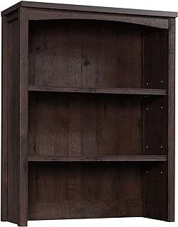  Sauder Costa Library Hutch, Coffee Oak finish